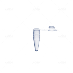 PCR-02L 200uL Low Retention Clear Nonsterile 0.2mL PCR Single Tube with Flat Cap