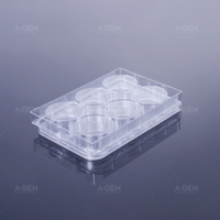 6 wells transparent plate ,clear cover,TC treated sterile ,in blister box