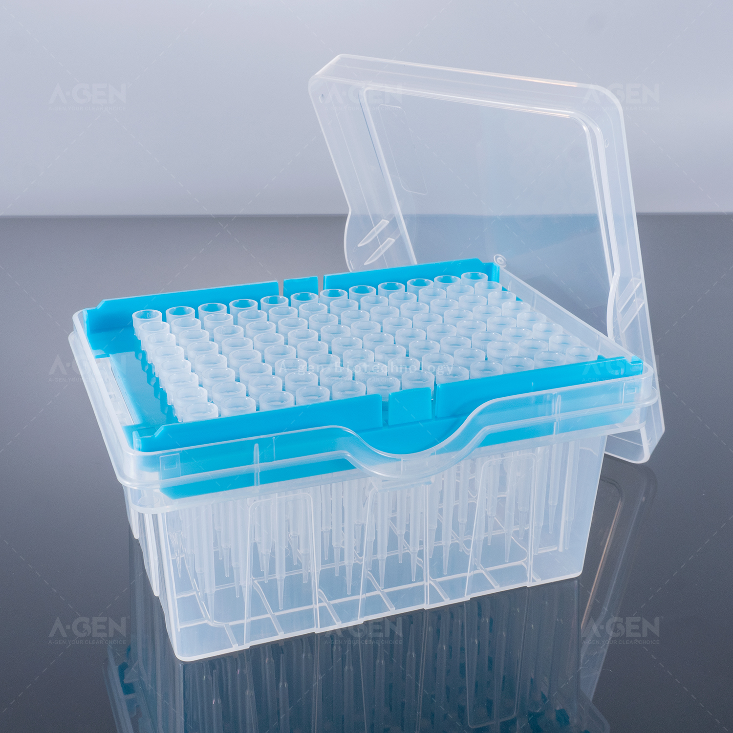 Tecan LiHa 50μL Transparent PP Pipette Tip (Racked,sterilized) for Liquid Transfer with Filter TTF-50-RSL Low Retention