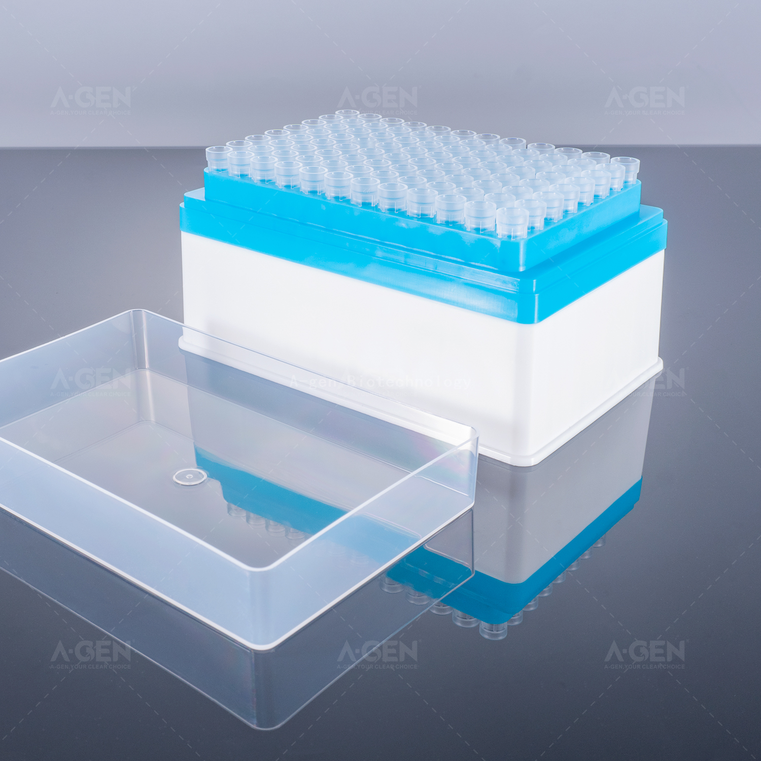 Tecan LiHa 50μL Transparent PP Pipette Tip (SBS Racked,sterilized) for Liquid Transfer No Filter TT-50-RSL Low Retention