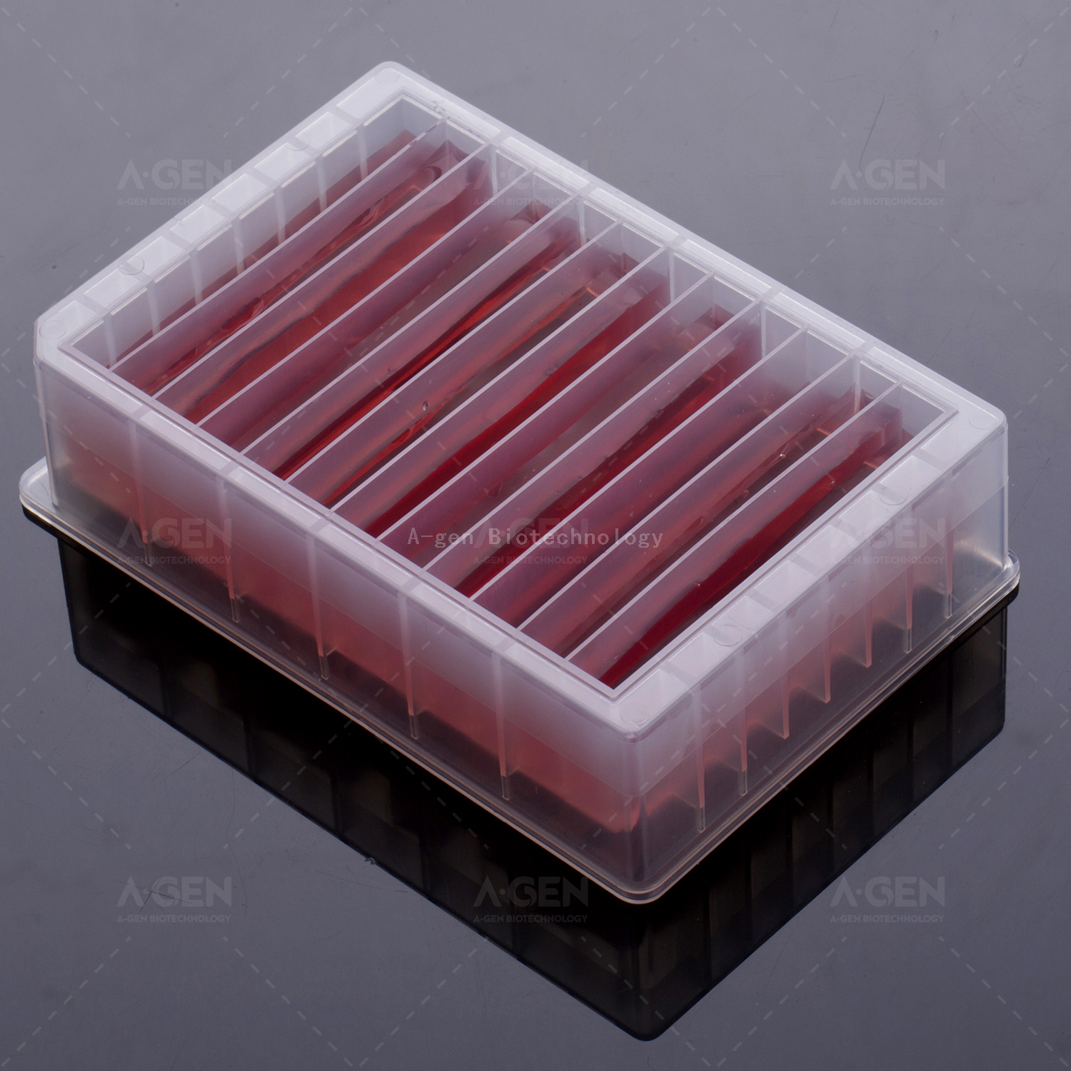 15mL 12 Individual Channel Trough Pipetting Reagent Reservoir Basin 180mL