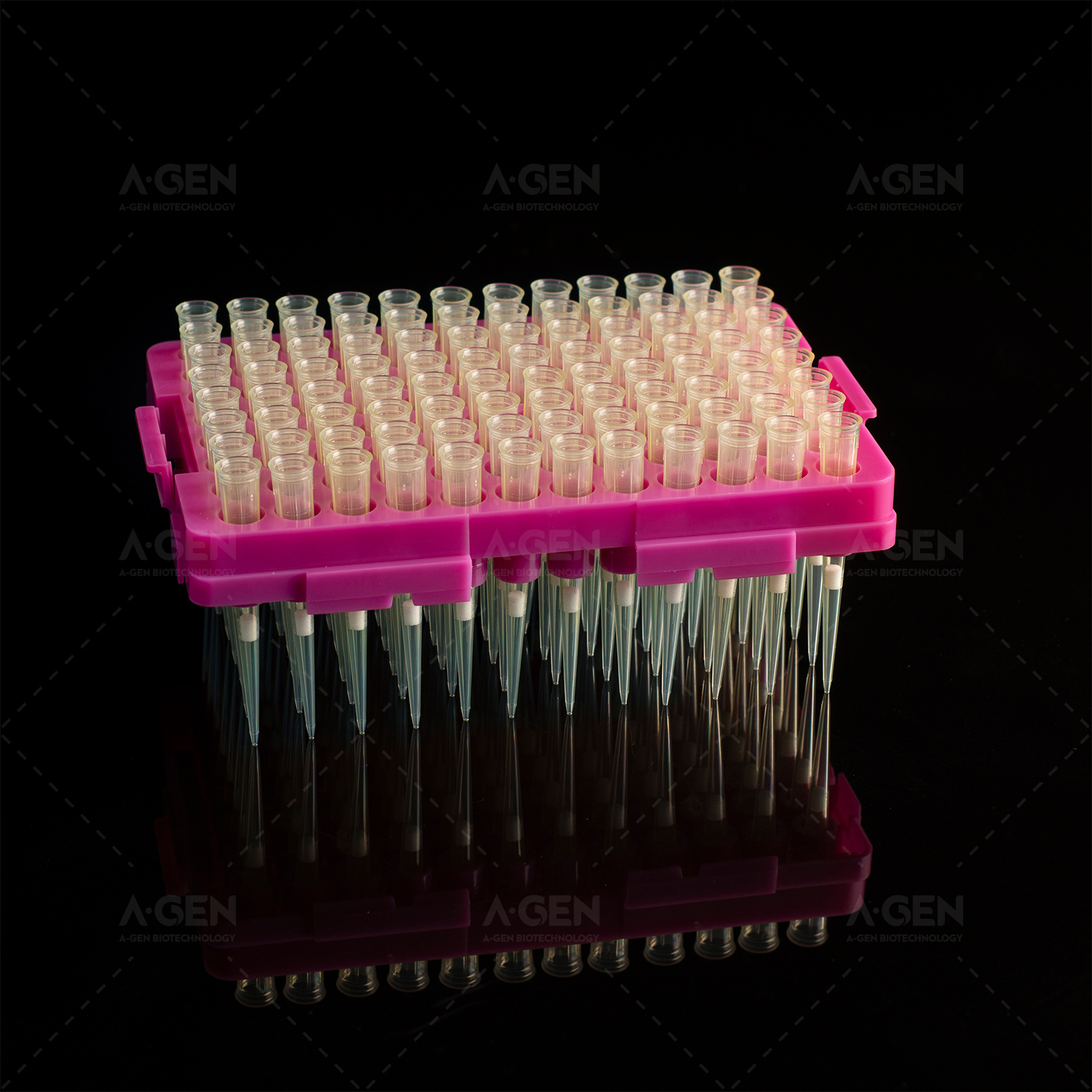 High Accuracy 20μL Filtered Universal Pipette Tips for Lab Test 