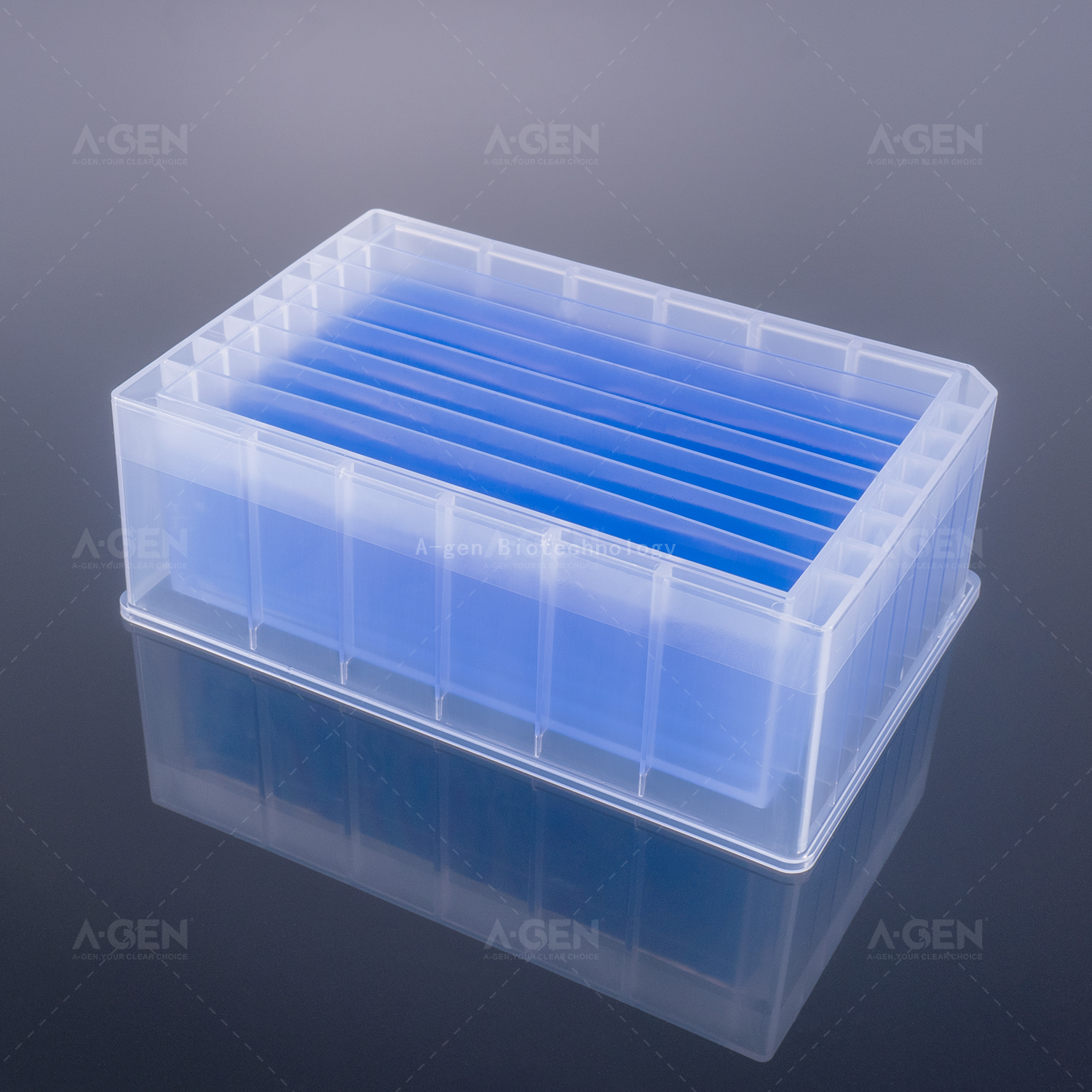 8 Channel Troughs 32mL Pipetting Reagent Reservoir - High Profile SBS Standards