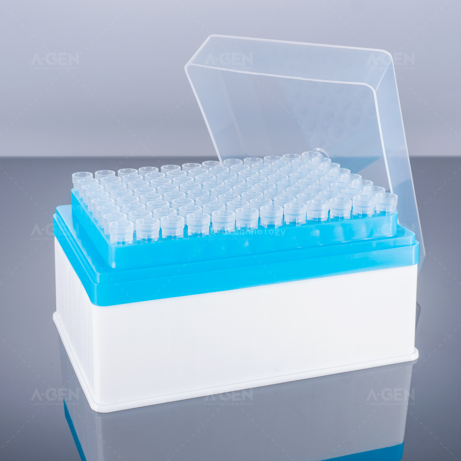Tecan LiHa 50μL Transparent PP Pipette Tip (SBS Racked,sterilized) for Liquid Transfer With Filter TTF-50-RSL Low Retention