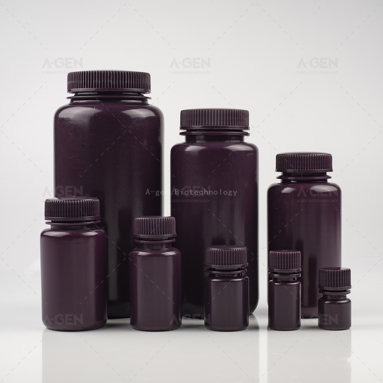 1L Brown HDPE Wide Mouth Bottle