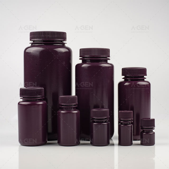 1L Brown HDPE Wide Mouth Bottle