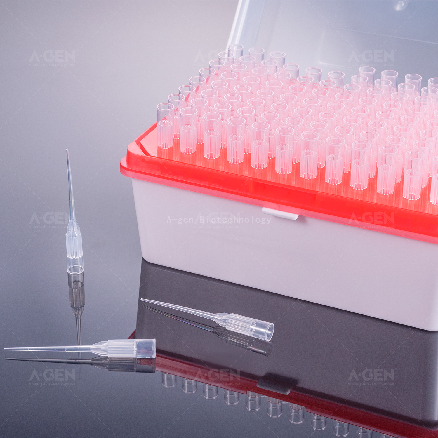 Rainin Sterilization Low Retention 20uL Transparent Globe Scientific Pipette Tips Packed in Rack 